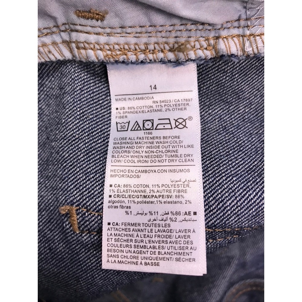 Old Navy Wow Boyfriend Jeans Women 14 Blue Excellent Mid-Rise Dark Wash Denim - Picture 5 of 10